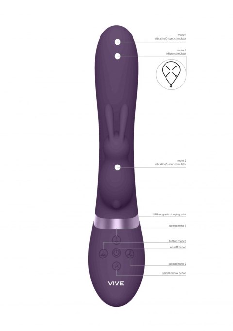Wibrator-Taka - Purple Vive Wibrator-Taka - Purple Vive