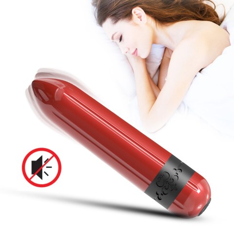 Mini wibrator mały masażer łechtaczki 7 cm 9 trybów czerwony Boss Series Joy Mini wibrator mały masażer łechtaczki 7 cm 9 trybów czerwony Boss Series Joy