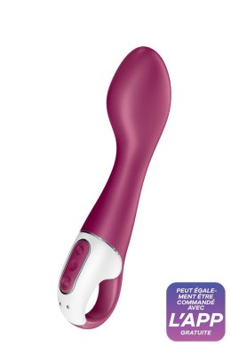 Wibrator do punktu G ogrzewany Satisfyer Hot Spot bordowy Satisfyer