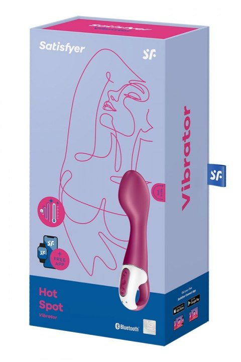 Wibrator do punktu G ogrzewany Satisfyer Hot Spot bordowy Satisfyer Wibrator do punktu G ogrzewany Satisfyer Hot Spot bordowy Satisfyer
