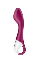 Wibrator do punktu G ogrzewany Satisfyer Hot Spot bordowy Satisfyer