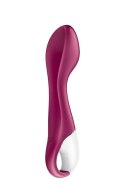 Wibrator do punktu G ogrzewany Satisfyer Hot Spot bordowy Satisfyer