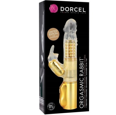 Wirbator królik DORCEL Orgasmic Rabbit 25cm 7trybów złoty Dorcel Wirbator królik DORCEL Orgasmic Rabbit 25cm 7trybów złoty Dorcel