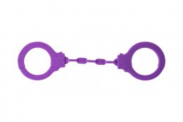 Kajdanki-Silicone Handcuffs Party Hard Suppression Purple Lola Games