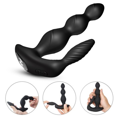 Korek analny z masażerem łechtaczki 9 trybów 17 cm Boss Series Joy Korek analny z masażerem łechtaczki 9 trybów 17 cm Boss Series Joy