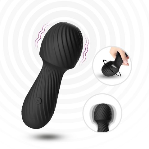 Masażer do łechtaczki ciała erotyczny 9 trybów 13 cm czarny Boss Series Joy Masażer do łechtaczki ciała erotyczny 9 trybów 13 cm czarny Boss Series Joy