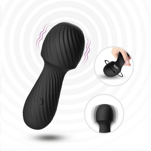 Masażer do łechtaczki ciała erotyczny 9 trybów 13 cm czarny Boss Series Joy Masażer do łechtaczki ciała erotyczny 9 trybów 13 cm czarny Boss Series Joy