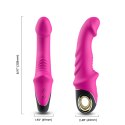 Wibrator do punktu G sex masażer 9 trybów 22 cm różowy Boss Series Joy