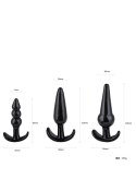 Plug-Triple Anal Plugs Starter Set- 3-Pack Anal Plugs Black Power Escorts