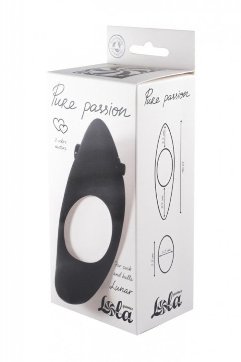 Pierścień-Erection Vibroring Pure Passion Lunar Black Lola Games Pierścień-Erection Vibroring Pure Passion Lunar Black Lola Games