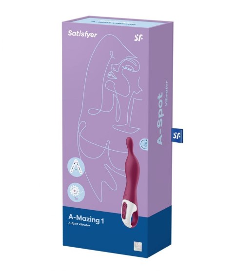 Wibrator do punktu A Satisfyer A-Mazing 1 12 trybów 21cm czerwony Satisfyer