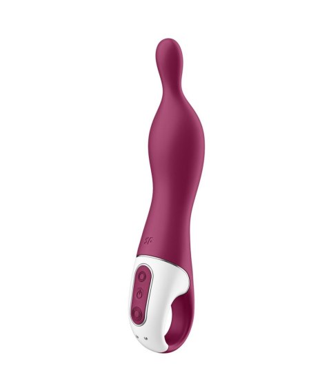 Wibrator do punktu A Satisfyer A-Mazing 1 12 trybów 21cm czerwony Satisfyer Wibrator do punktu A Satisfyer A-Mazing 1 12 trybów 21cm czerwony Satisfyer