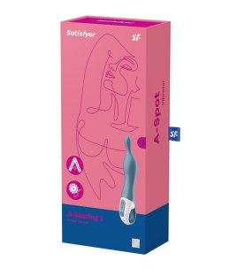 Wibrator do punktu A Satisfyer A-Mazing 1 12 trybów 21cm niebieski Satisfyer