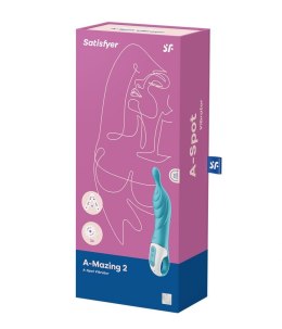 Wibrator do punktu A Satisfyer A-Mazing 2 12 trybów 22cm turkusowy Satisfyer