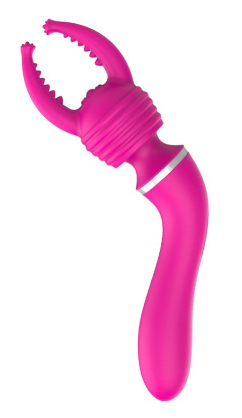 Dual Massager + overlay USB 10+10 functions Pink Boss Series Vision Dual Massager + overlay USB 10+10 functions Pink Boss Series Vision