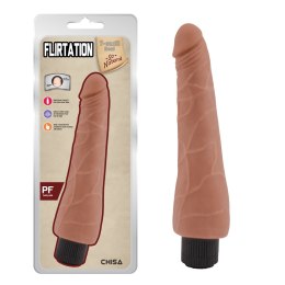 Beżowy realistyczny wibrator Flirtation-Latin T-skin Real