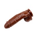 Duże Ciemne Dildo Hard On Brown-Brown Real Touch XXX