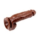 Duże Ciemne Dildo Hard On Brown-Brown Real Touch XXX