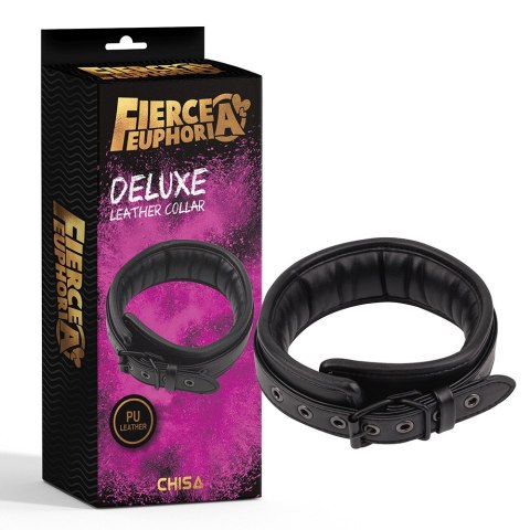 Obroża bondage dominacja Deluxe Leather Collar Fierce Euphoria Obroża bondage dominacja Deluxe Leather Collar Fierce Euphoria