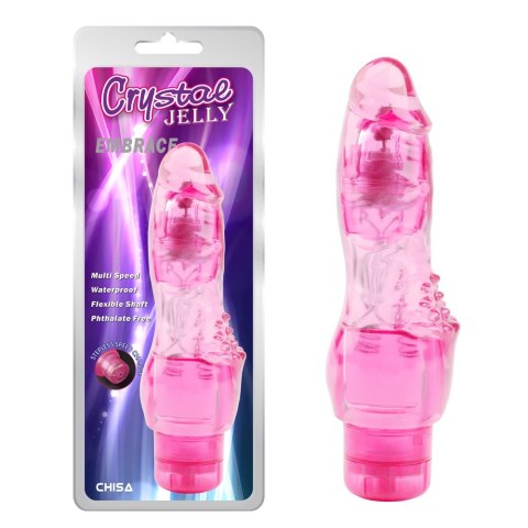Wibrator Wodoodporny Silne Doznania Embrace-Pink CrystalJELLY Wibrator Wodoodporny Silne Doznania Embrace-Pink CrystalJELLY