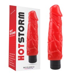 Wibrujące Dildo Imitacja Skóry Devilish X1 Hot Storm