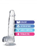 NATURALLY YOURS 6" CRYSTALLINE DILDO DIAMOND Blush