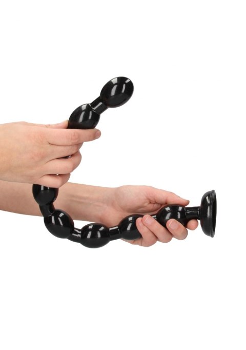 Dildo analne Ass Snake Beaded Dildo - 48 cm - Black Shots