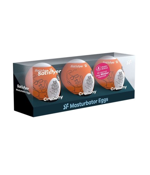 Masturbator-Eggs (set of 3 Crunchy) Satisfyer Masturbator-Eggs (set of 3 Crunchy) Satisfyer