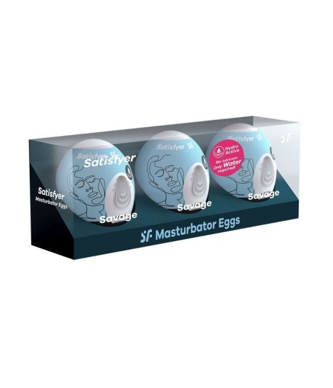 Masturbator-Eggs (set of 3 Savage) Satisfyer Masturbator-Eggs (set of 3 Savage) Satisfyer