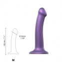 Dildo Mono Density Metallic Purple - M - Shine Strap-on-me