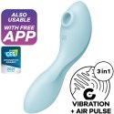 Masażer łechtaczki Curvy Trinity 5 Connect App Blue Satisfyer