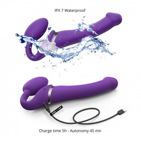 VIBRATING STRAP-ON - L - PURPLE Strap-on-me VIBRATING STRAP-ON - L - PURPLE Strap-on-me