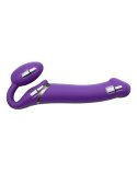 VIBRATING STRAP-ON - M - PURPLE Strap-on-me