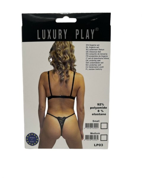 Bielizna-Luxury Play - Lingerie Set Small Black Luxury Play Bielizna-Luxury Play - Lingerie Set Small Black Luxury Play