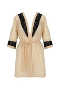 Bielizna-DAISY PEIGNOIR beige L/XL Casmir