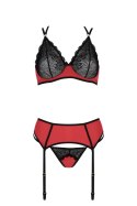 Bielizna-MAGNOLIA SET red S/M Casmir