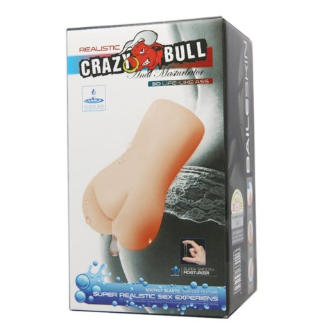 CRAZY BULL- REALISTIC 3D LIFE-LIKE ASS, Water lubricant Crazy Bull CRAZY BULL- REALISTIC 3D LIFE-LIKE ASS, Water lubricant Crazy Bull