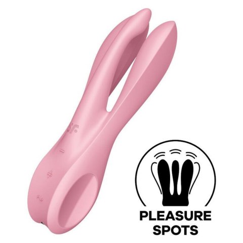 Wibrator wielofunkcyjny Satisfyer Threesome 1 róż Satisfyer Wibrator wielofunkcyjny Satisfyer Threesome 1 róż Satisfyer