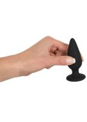 Obciążony korek analny plug zatyczka do pupy 8cm Black Velvets