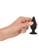 Zatyczka analna korek silikonowy sex plug mały 7cm Black Velvets