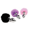 FeelzToys -Bunny Tails Butt Plug Black FeelzToys