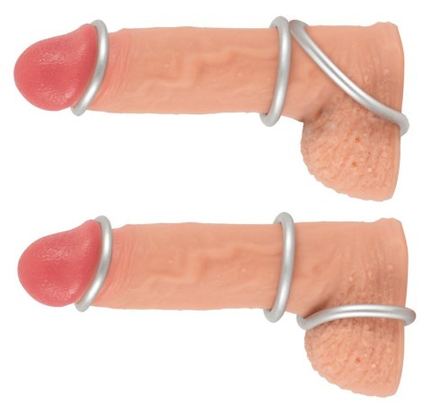 Metallic Silicone Cock ring se You2Toys Metallic Silicone Cock ring se You2Toys