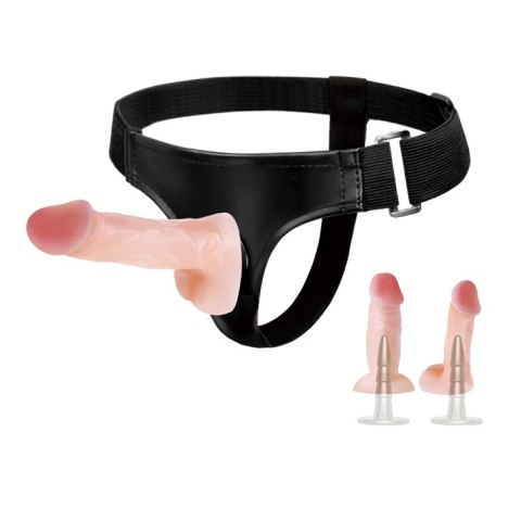 Zestaw strapon uprząż 2x dildo ralistyczne 10cm BAILE Zestaw strapon uprząż 2x dildo ralistyczne 10cm BAILE