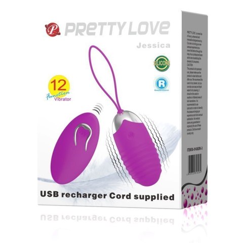 Jajeczko kegla gejszy wibracje usb pilot 12trybów Pretty Love Jajeczko kegla gejszy wibracje usb pilot 12trybów Pretty Love
