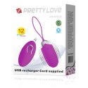 Jajeczko kegla gejszy wibracje usb pilot 12trybów Pretty Love