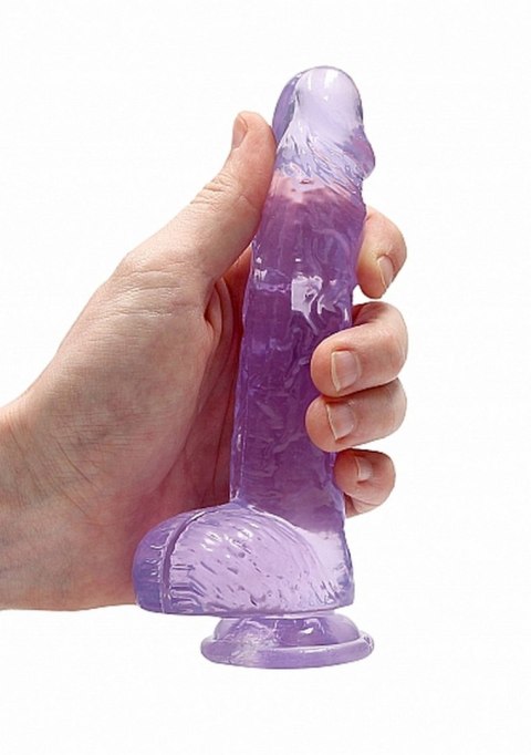 6" / 15 cm Realistic Dildo With Balls - Purple RealRock 6" / 15 cm Realistic Dildo With Balls - Purple RealRock