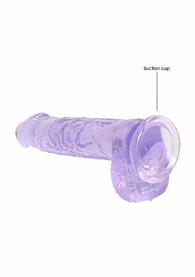 6" / 15 cm Realistic Dildo With Balls - Purple RealRock 6" / 15 cm Realistic Dildo With Balls - Purple RealRock