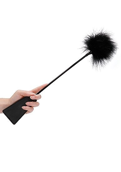 Packa BDSM Ouch! Crop With Feather - Black Ouch! Packa BDSM Ouch! Crop With Feather - Black Ouch!