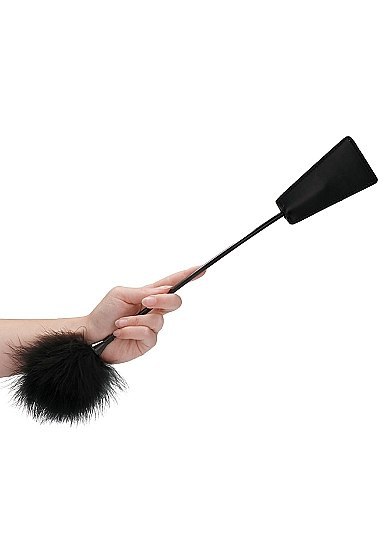 Packa BDSM Ouch! Crop With Feather - Black Ouch! Packa BDSM Ouch! Crop With Feather - Black Ouch!