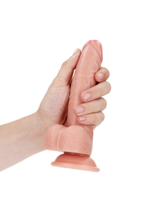 Curved Realistic Dildo Balls Suction Cup - 7""/ 18 cm RealRock Curved Realistic Dildo Balls Suction Cup - 7""/ 18 cm RealRock